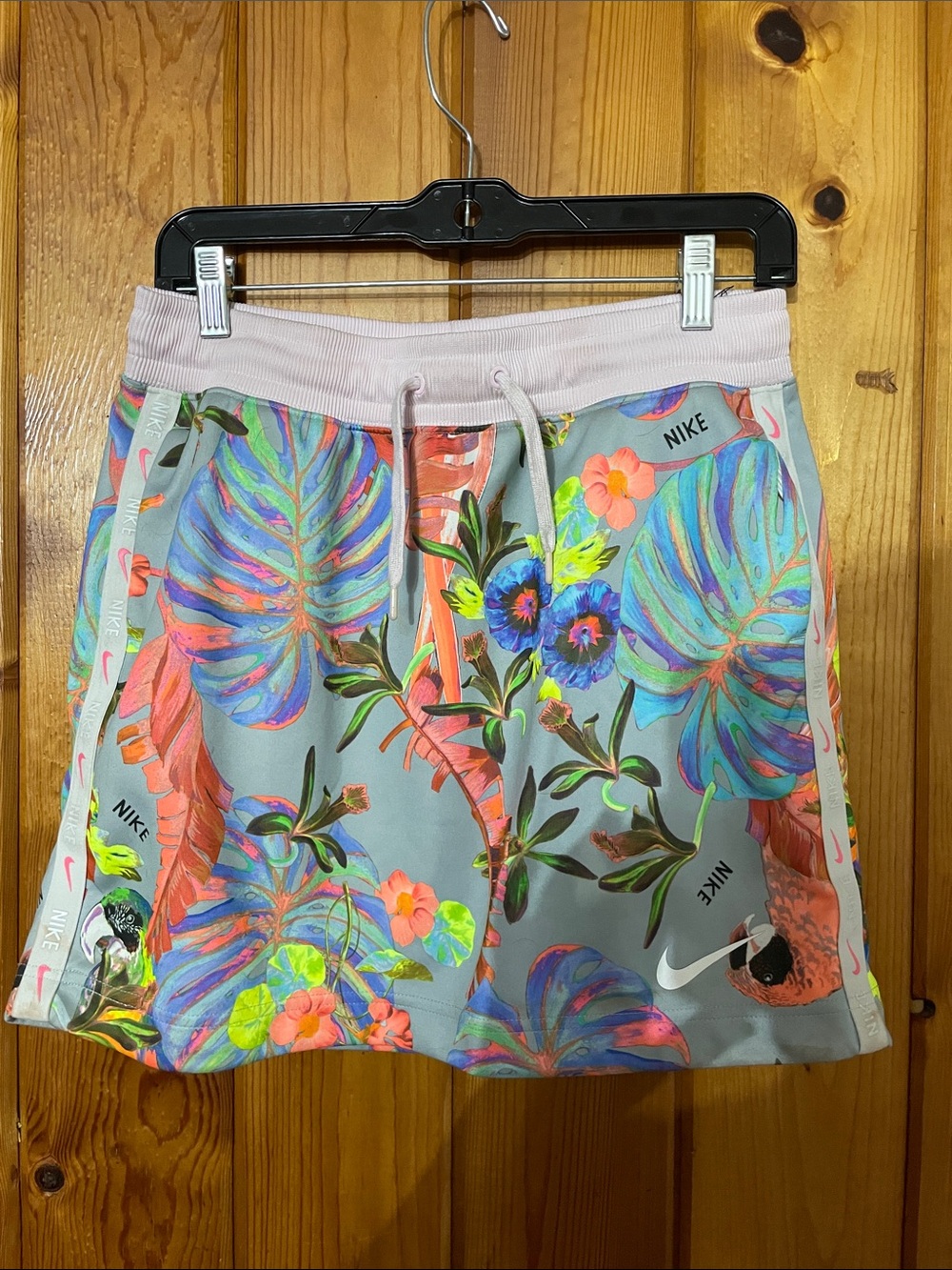 Nike Multicolor Tropical Floral Athletic Skirt with Pastel Accents hawaiian - Picture 3 of 13
